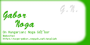 gabor noga business card